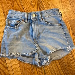 Pair of light blue Jean shorts
